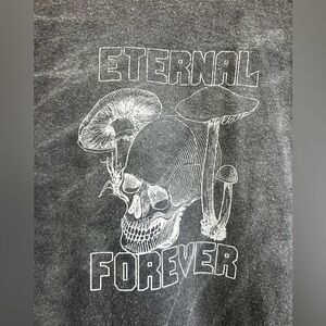 Thorn & Fable Graphic Crew Neck Tee Shirt Eternal Forever Mushrooms L/XL Unisex